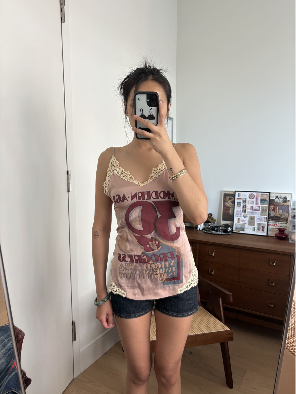 Vintage Dolce & Gabbana Silk Lace Cami